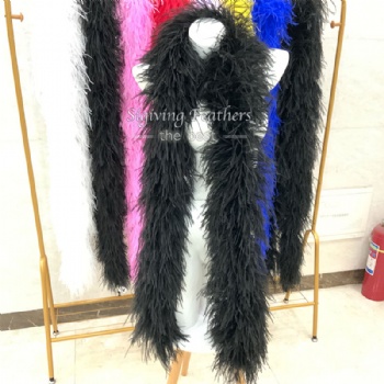 Ostrich Boa Black