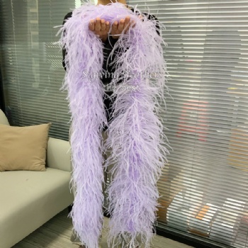 Ostrich Boa Light Violet
