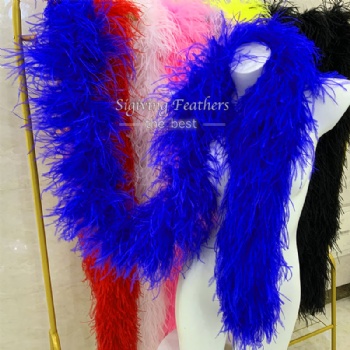 Ostrich Boa Cobalt