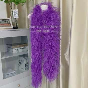 Ostrich Boa Deep Purple