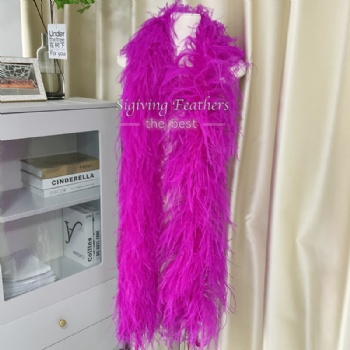 Ostrich Boa Deep Fuchsia