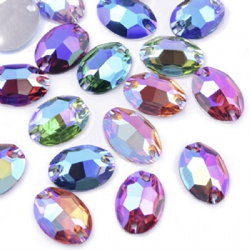 Oval Resin Sew on