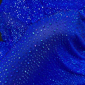 Mix Sizes Rhinestone Fabric
