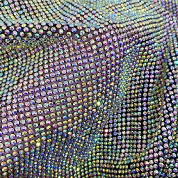 Closed ss10 Rhinestone Mesh
