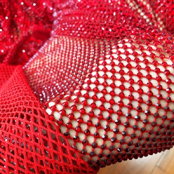 ss16 Rhinestones in Mesh